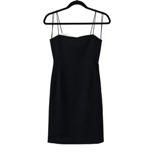 Alice + Olivia Ada Dress 0 Black/Off White Cocktail Holiday Party NWT